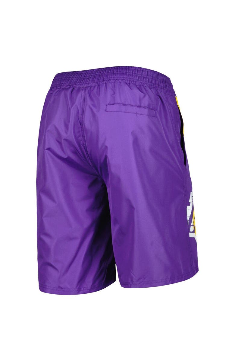 G-III SPORTS BY CARL BANKS Men's G-III Sports by Carl Banks Purple Los Angeles Lakers Sea Wind Swim Trunks, Alternate, color, 