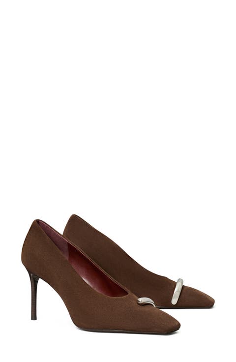 Pierced Pointed Toe Pump