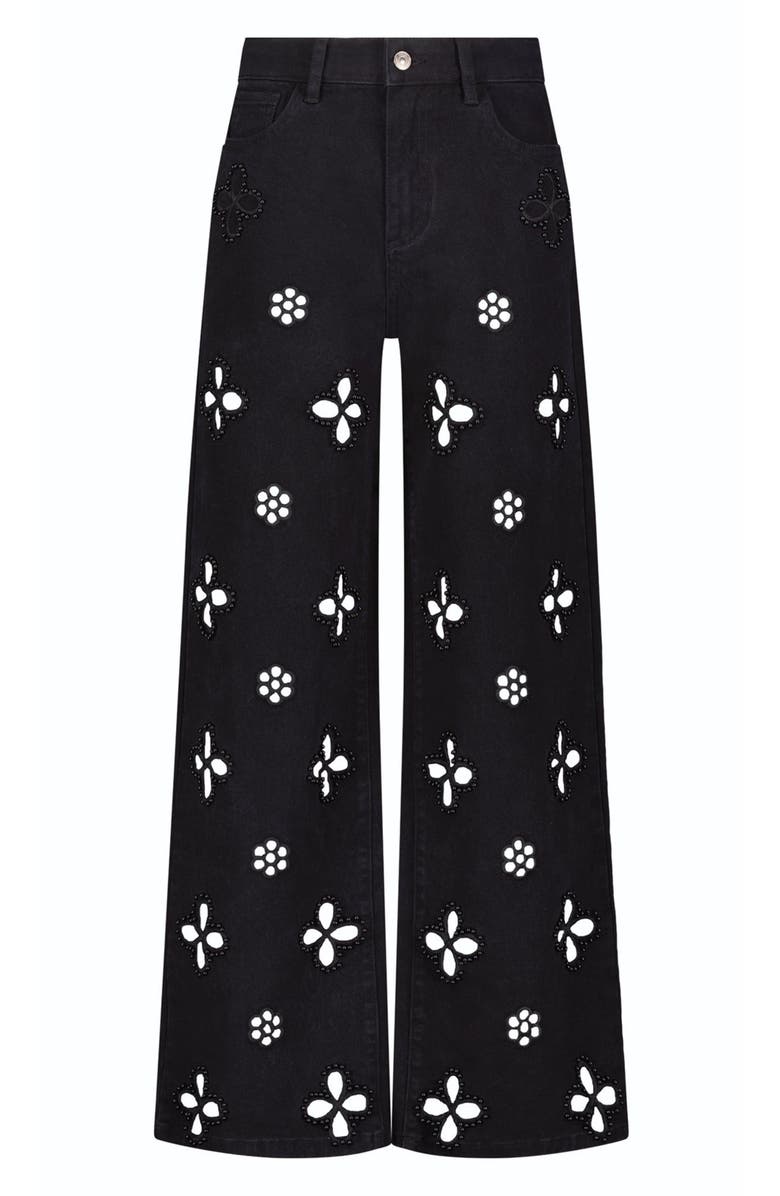 The Noli Shop Kaia Pearl High Rise Jean Petite, Main, color, Black