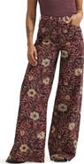 Wrangler Canyon Floral High Waist Wide Leg Jeans