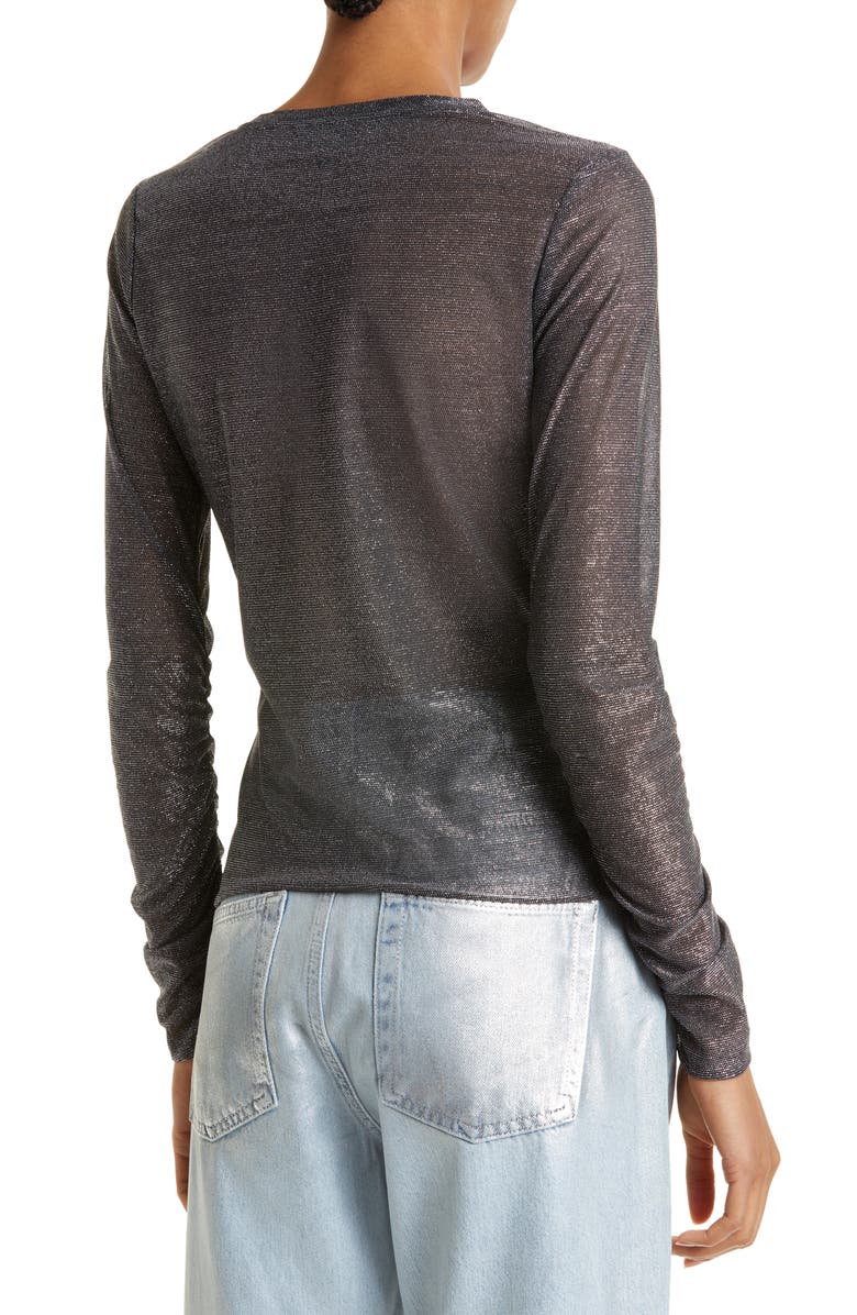 Ted Baker London Genini Glitsy Metallic Top, Alternate, color, 