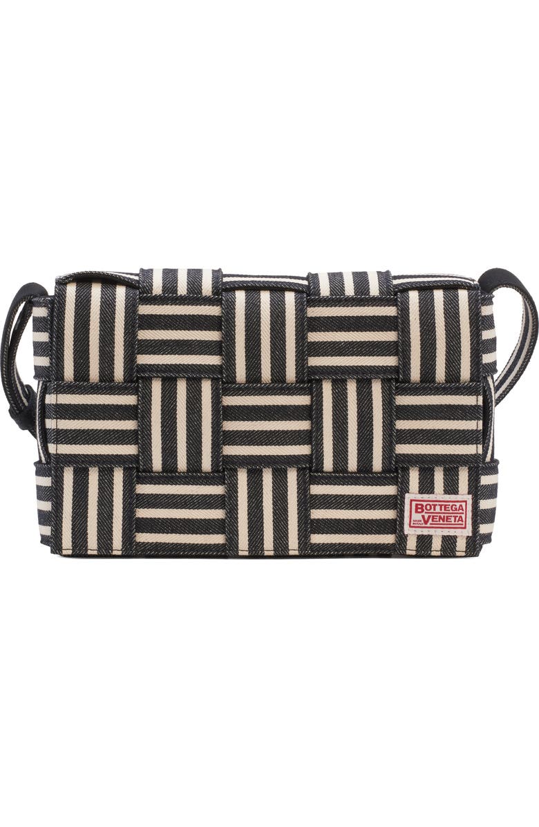Bottega Veneta Medium Cassette Intrecciato Denim Shoulder Bag, Main, color,