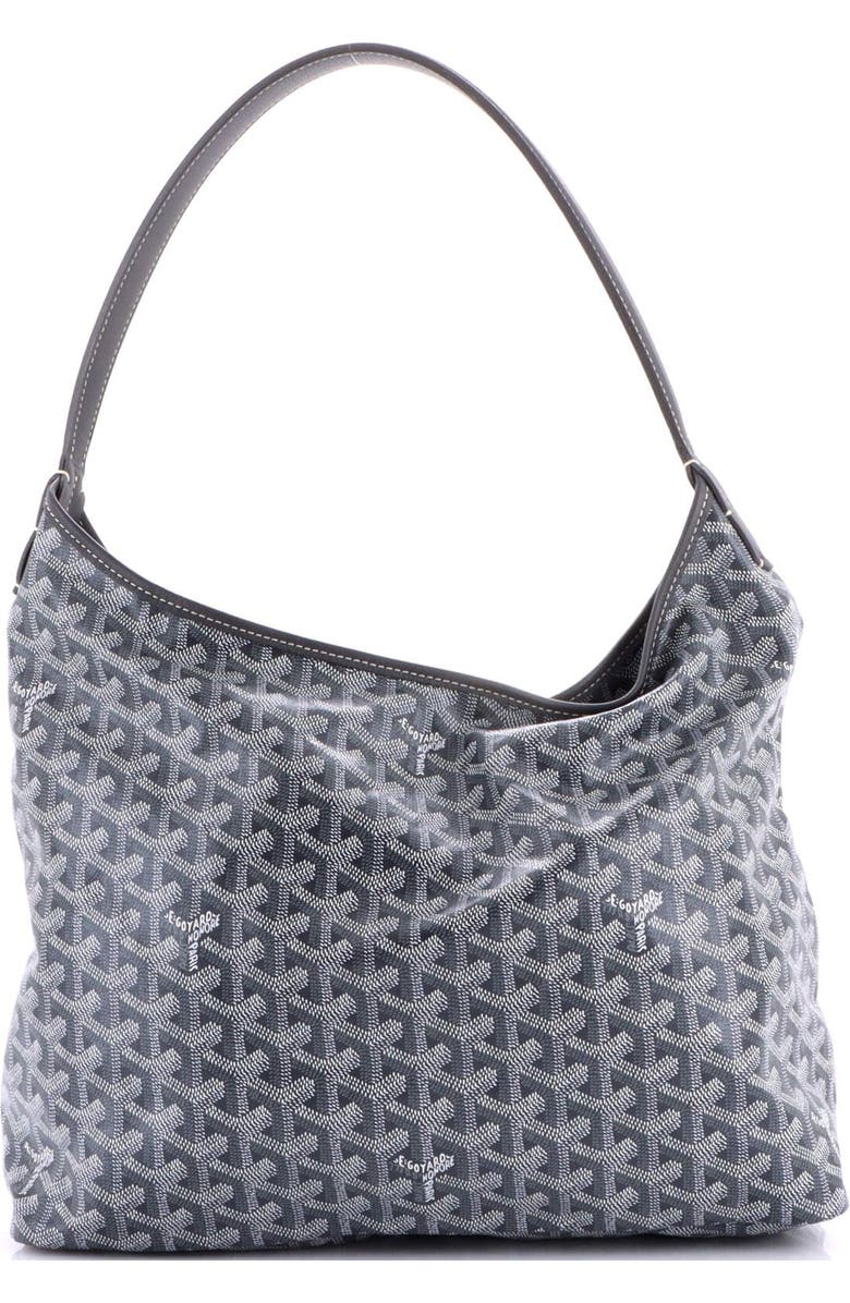 Pre-Owned Goyard Boheme Hobo Coated Canvas, Alternate, color, Gray