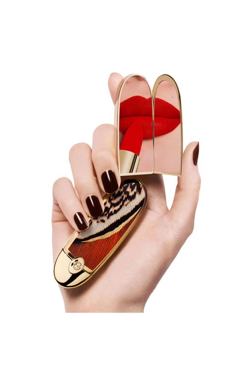 Guerlain Rouge G Customizable Lipstick Case In Red