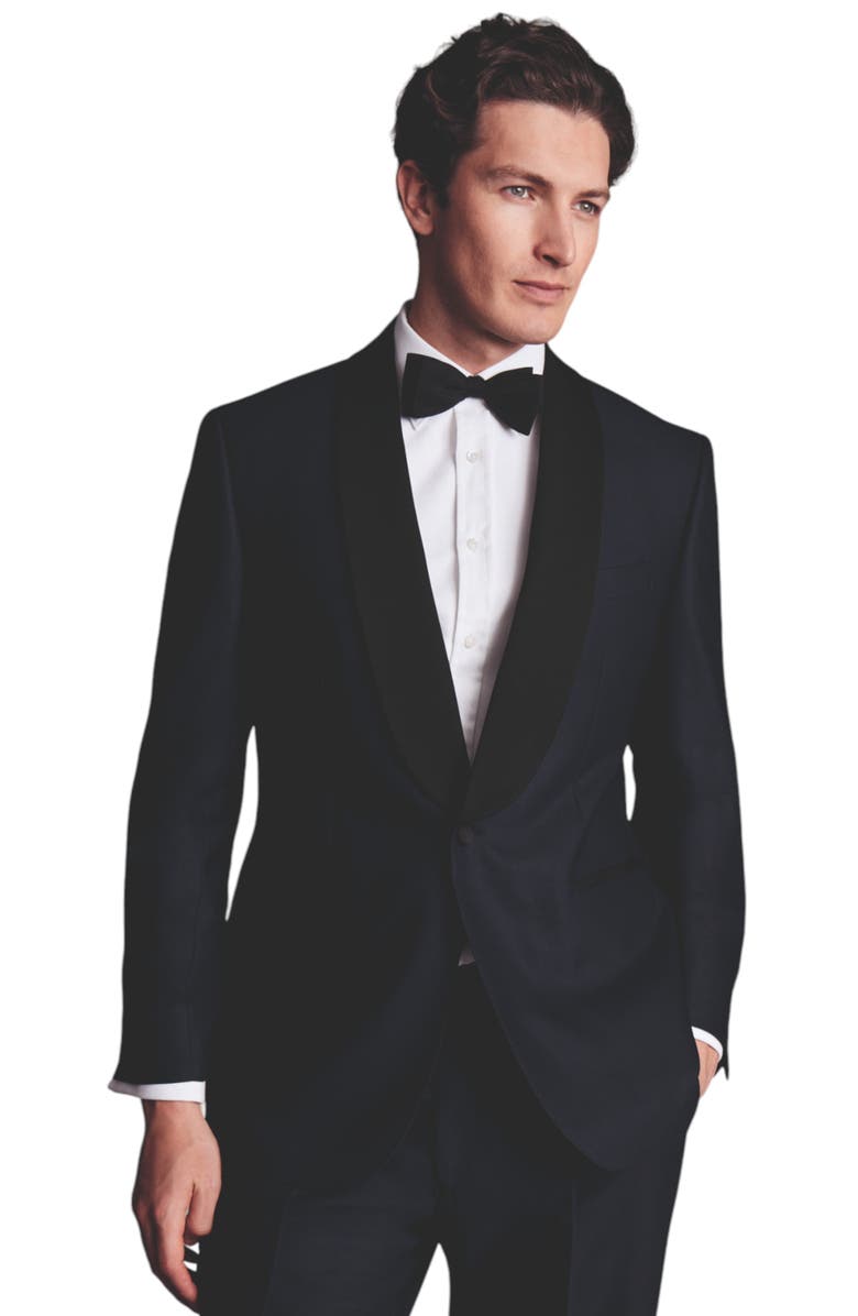 Charles Tyrwhitt Shawl Lapel Dinner Suit Jacket, Main, color, Dark Navy