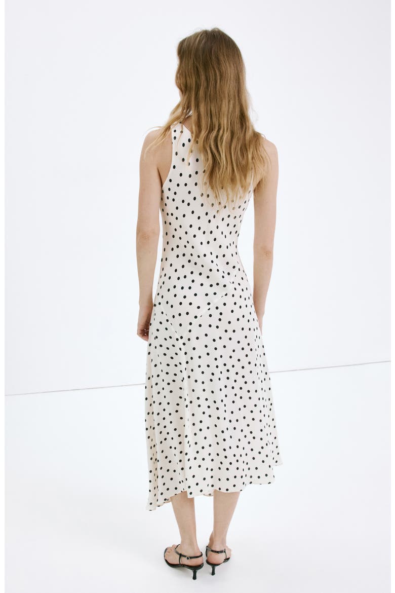 Taby 2 Polka Dot Sleeveless Dress, Alternate, color, OFF WHITE