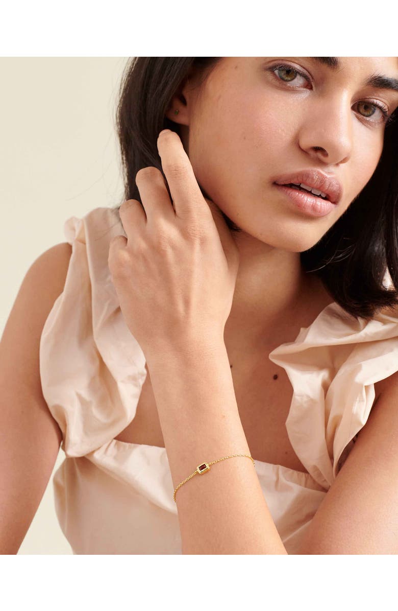 Edge of Ember Deco Birthstone Bracelet, Alternate, color, Opal (October)