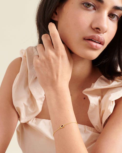 Edge Of Ember Deco Birthstone Bracelet