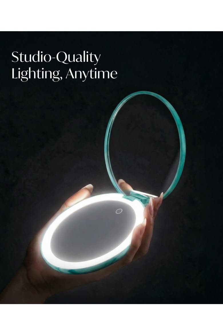 Taylor LED Compact Mirror, Alternate, color, Sea Serenity