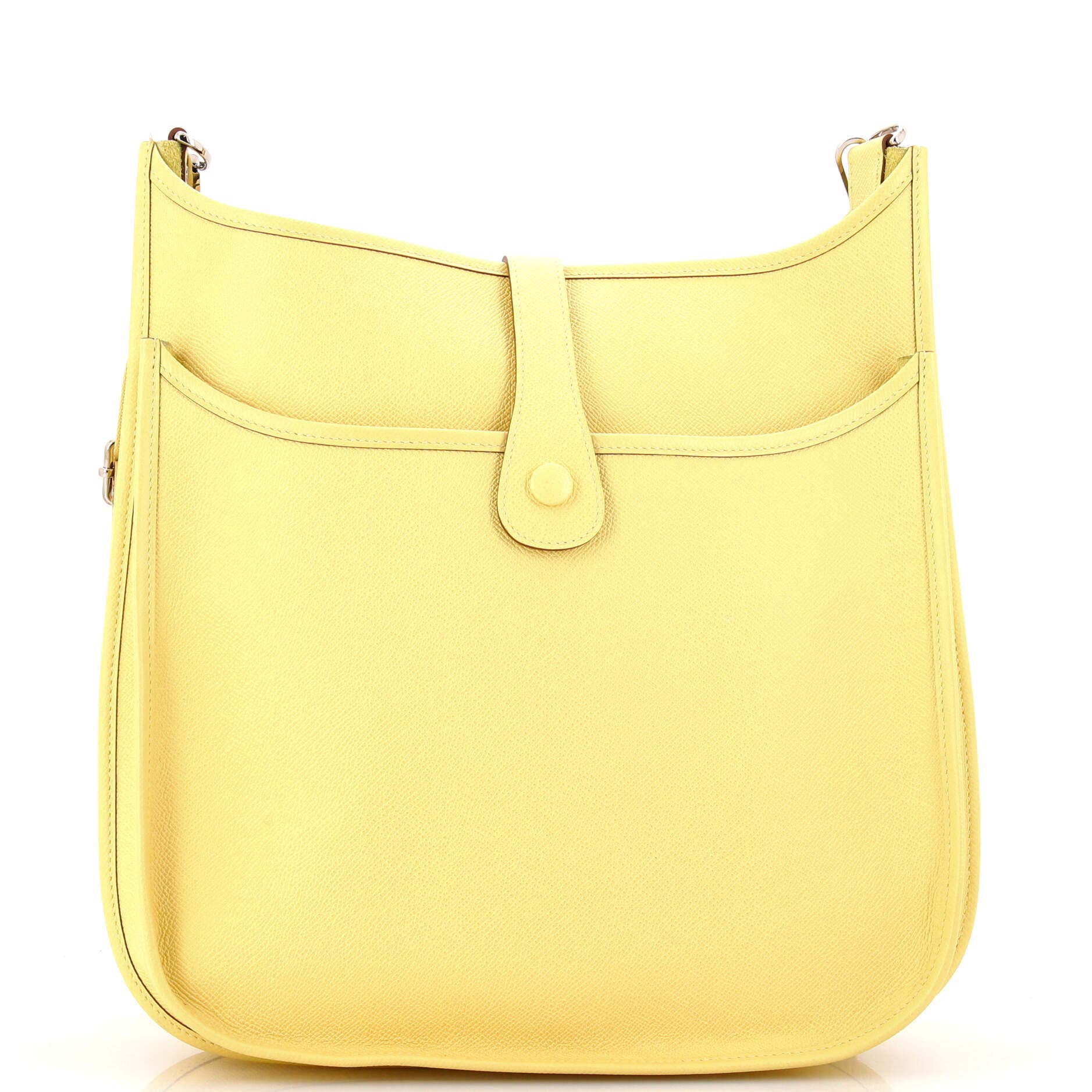 Pre-Owned Hermes Evelyne Bag Gen III Epsom GM, Alternate, color, Jaune Poussin