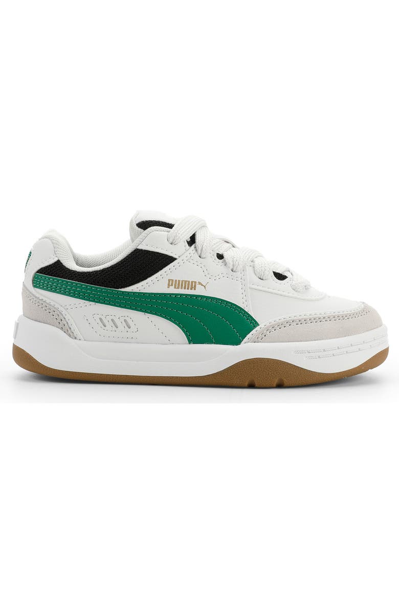 PUMA Kids' Park Lifestyle Sk8 Sneaker, Alternate, color, Puma White/ Green/ Gold