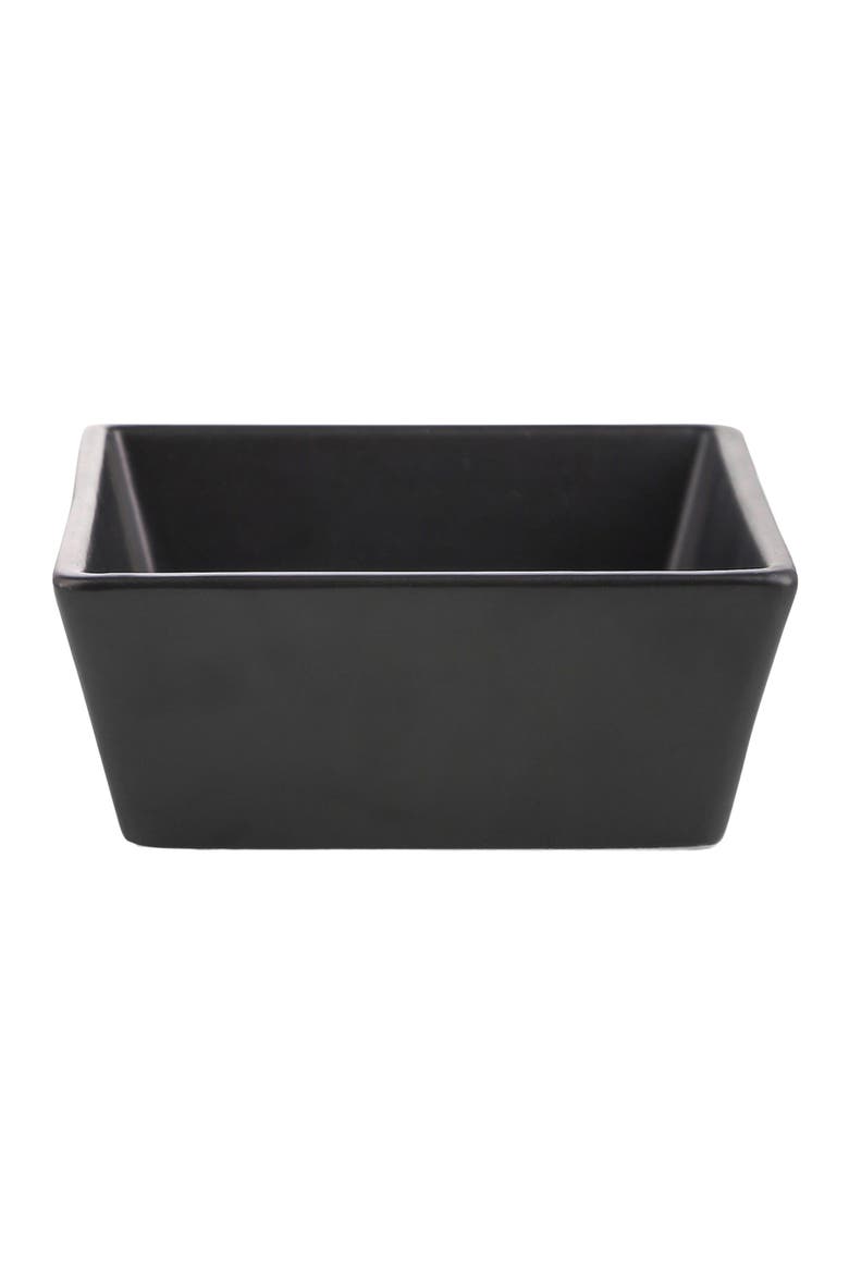 Grace Stoneware 4-Piece Bowl Set, Main, color, Black Matte