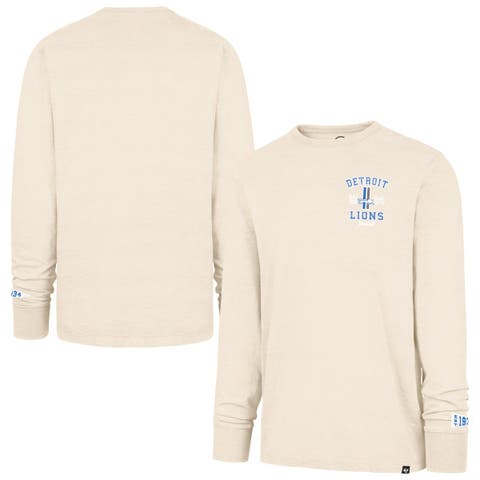 Men's '47  Tan Detroit Lions Heavy Slub Long Sleeve T-Shirt