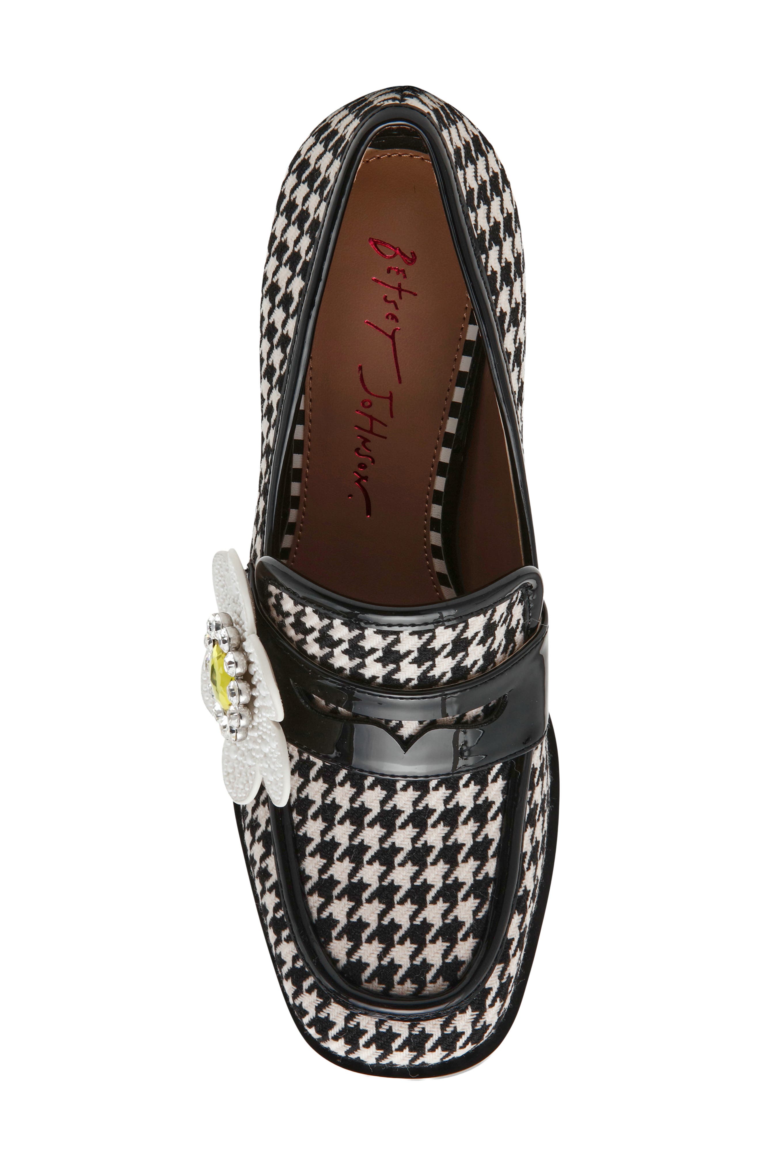 Casandra Loafer Pump, Alternate, color, BLACK/ WHITE MULTI