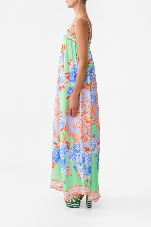 Camilla Wide Strap Sundress Topkapi Pop In Green