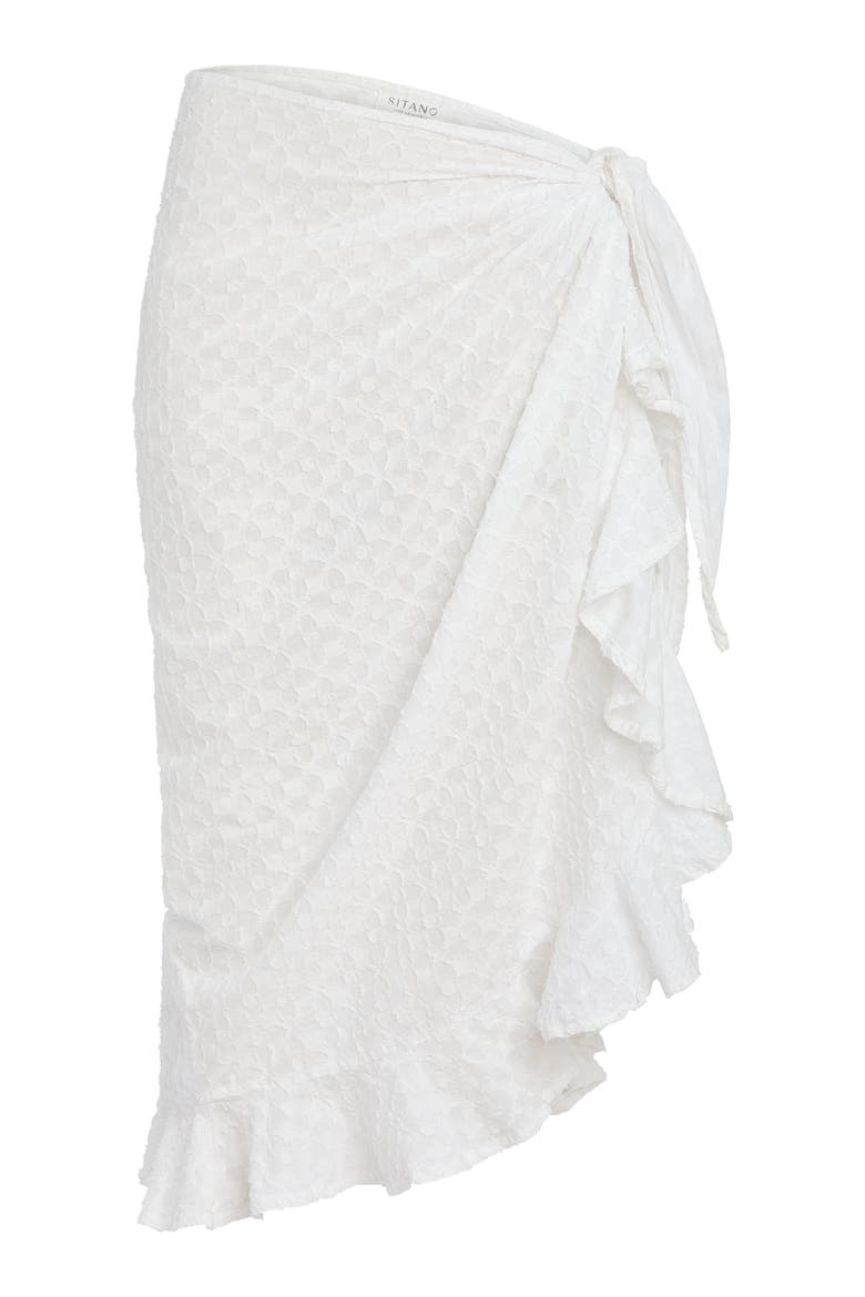 Siena Sarong, Alternate, color, White