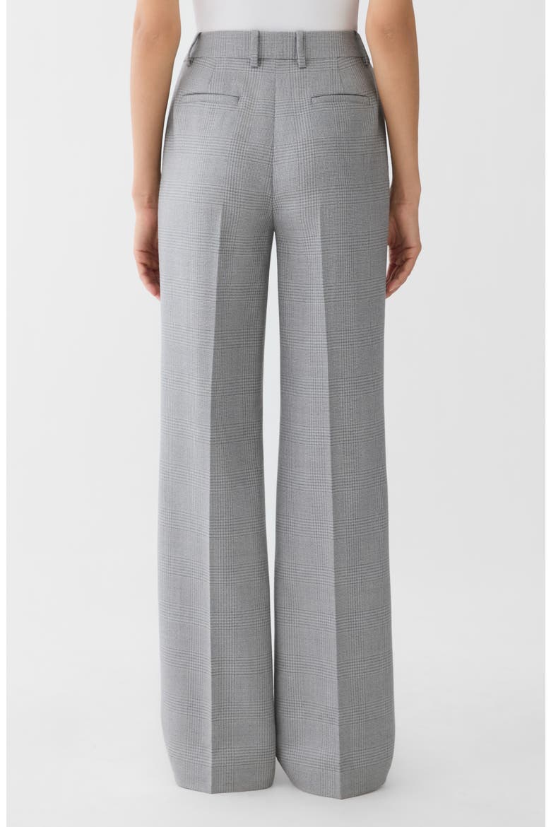 Gates Plaid Straight Leg Wool Pants, Alternate, color, NICKEL MULTI