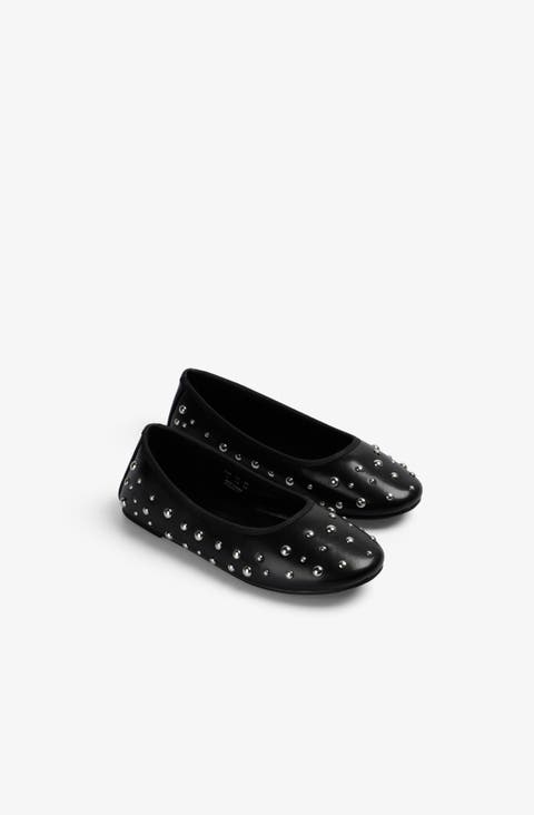 Studs Ballet Shoes Girls