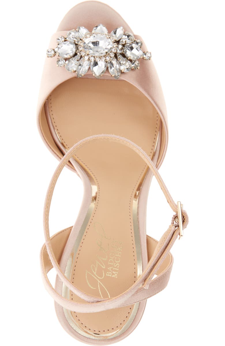 Jewel Badgley Mischka Hayden Embellished Ankle Strap Sandal, Alternate, color,