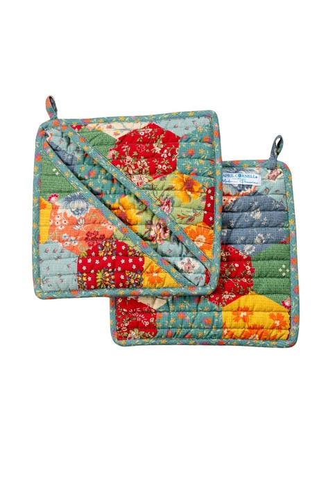 County Fair Origami Potholders, Set of 2