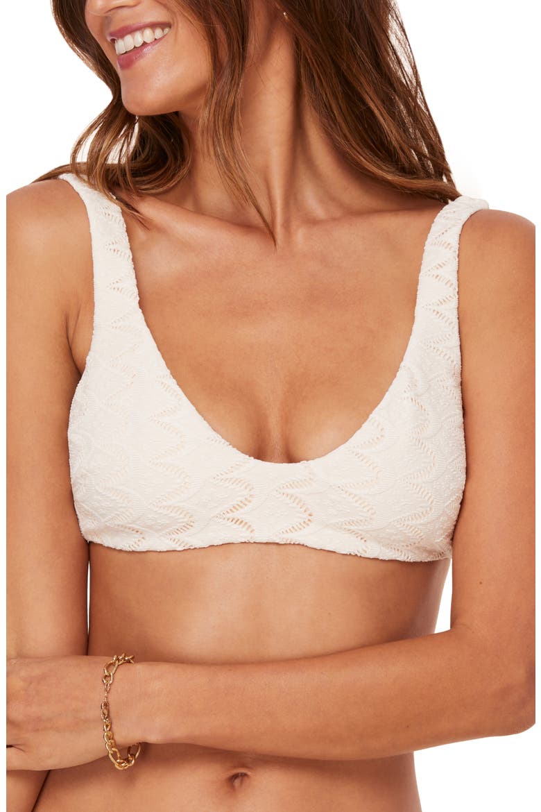The Delray Bikini Top, Main, color, GARDENIA