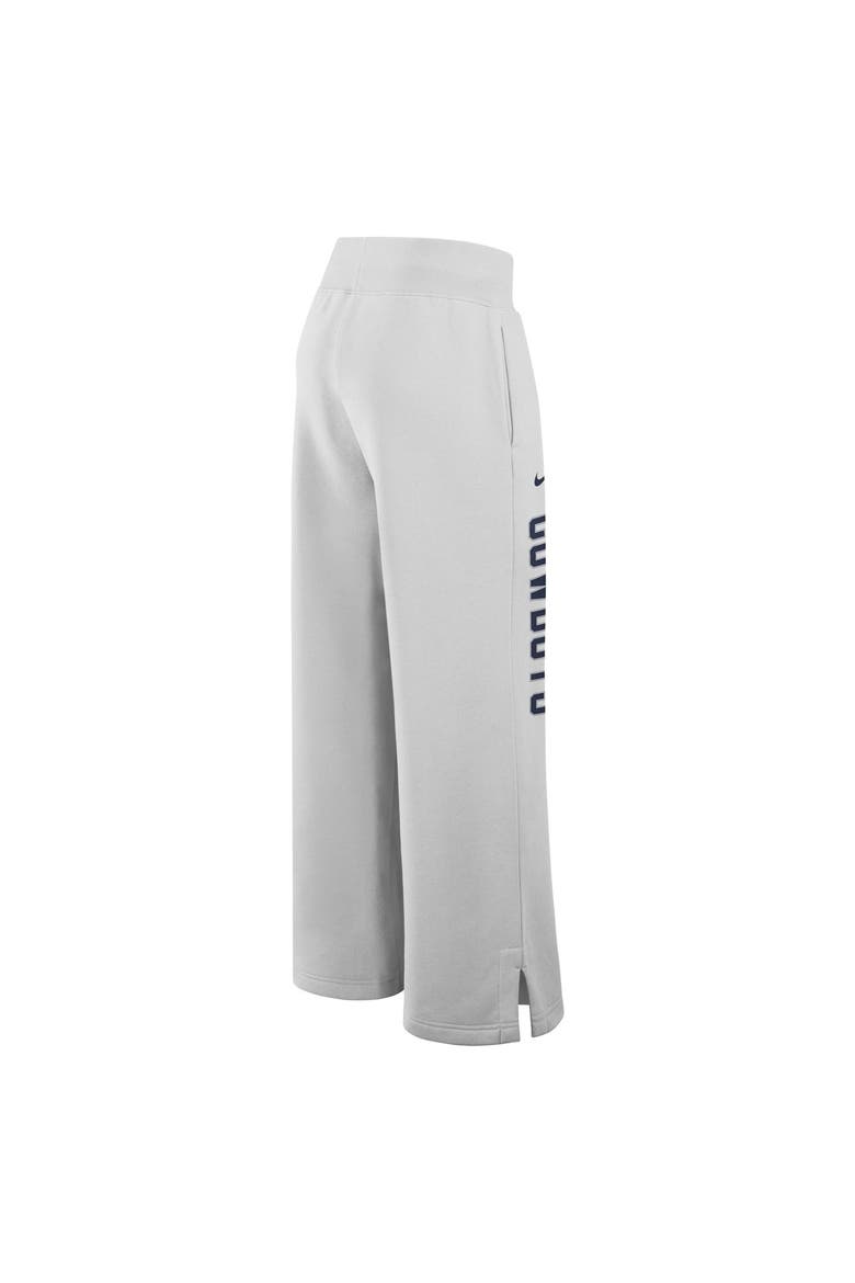 Women's Nike  Gray Dallas Cowboys Primetime Phoenix Fleece Wide-Leg Sweatpants, Alternate, color, Gray