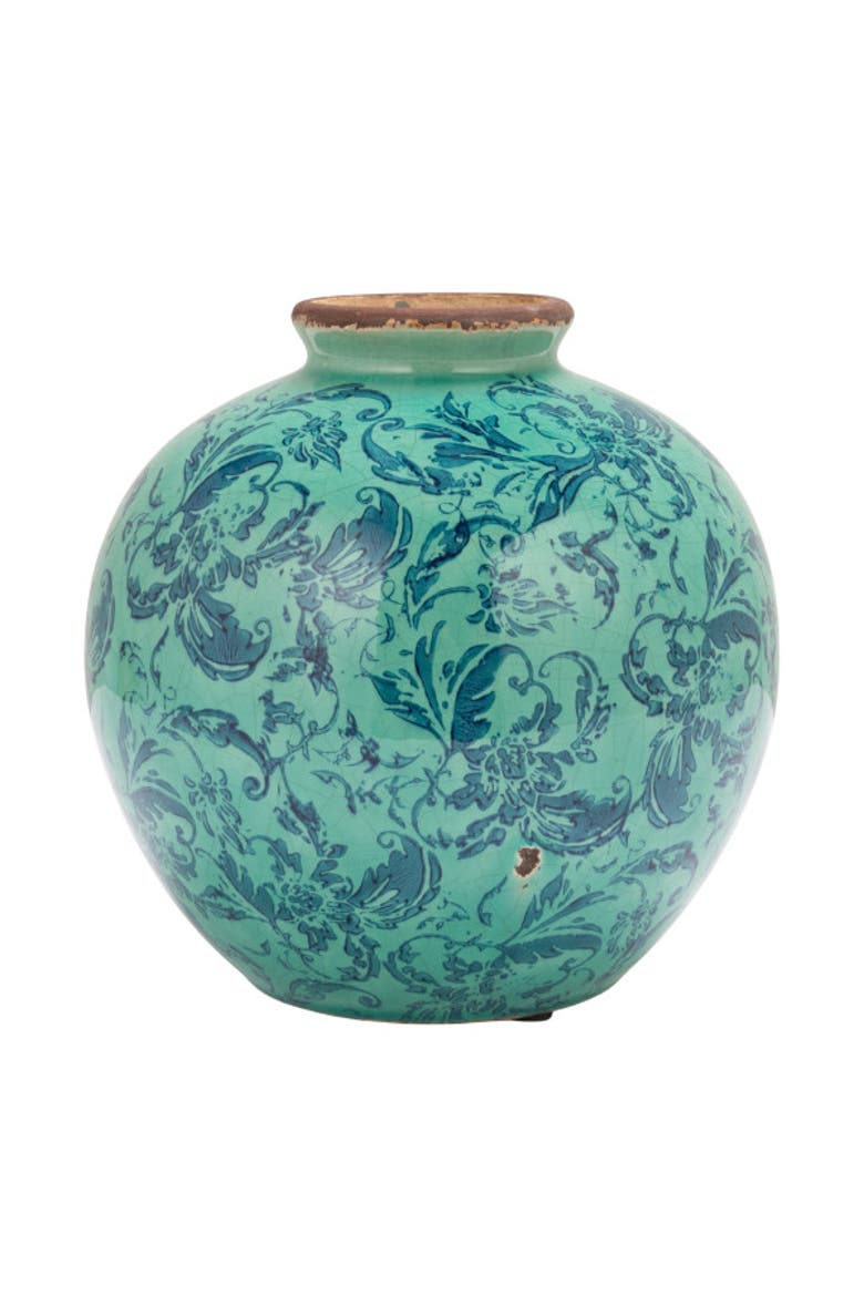 Vase with Transferware, Alternate, color, Blue