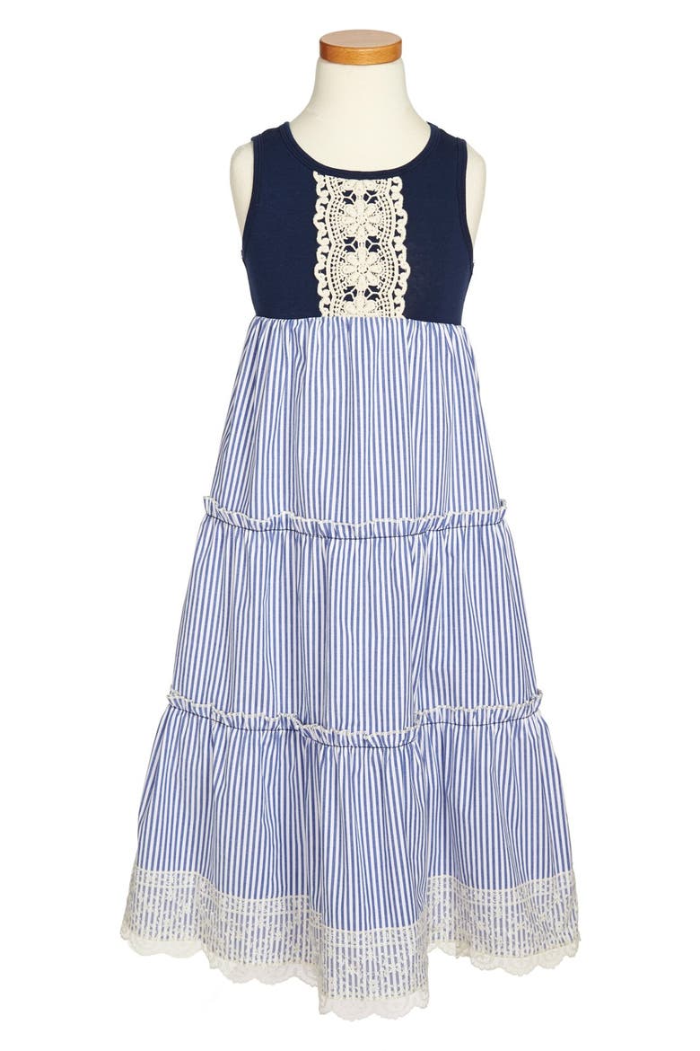 Maxi Dress, Main, color, NAVY