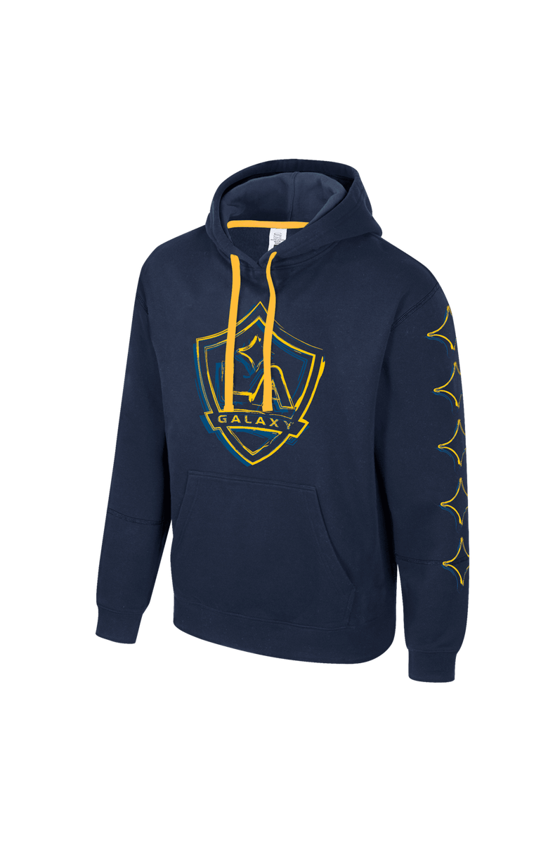 Stadium Essentials Men's Stadium Essentials Navy LA Galaxy Elementized Pullover Hoodie, Alternate, color, Navy