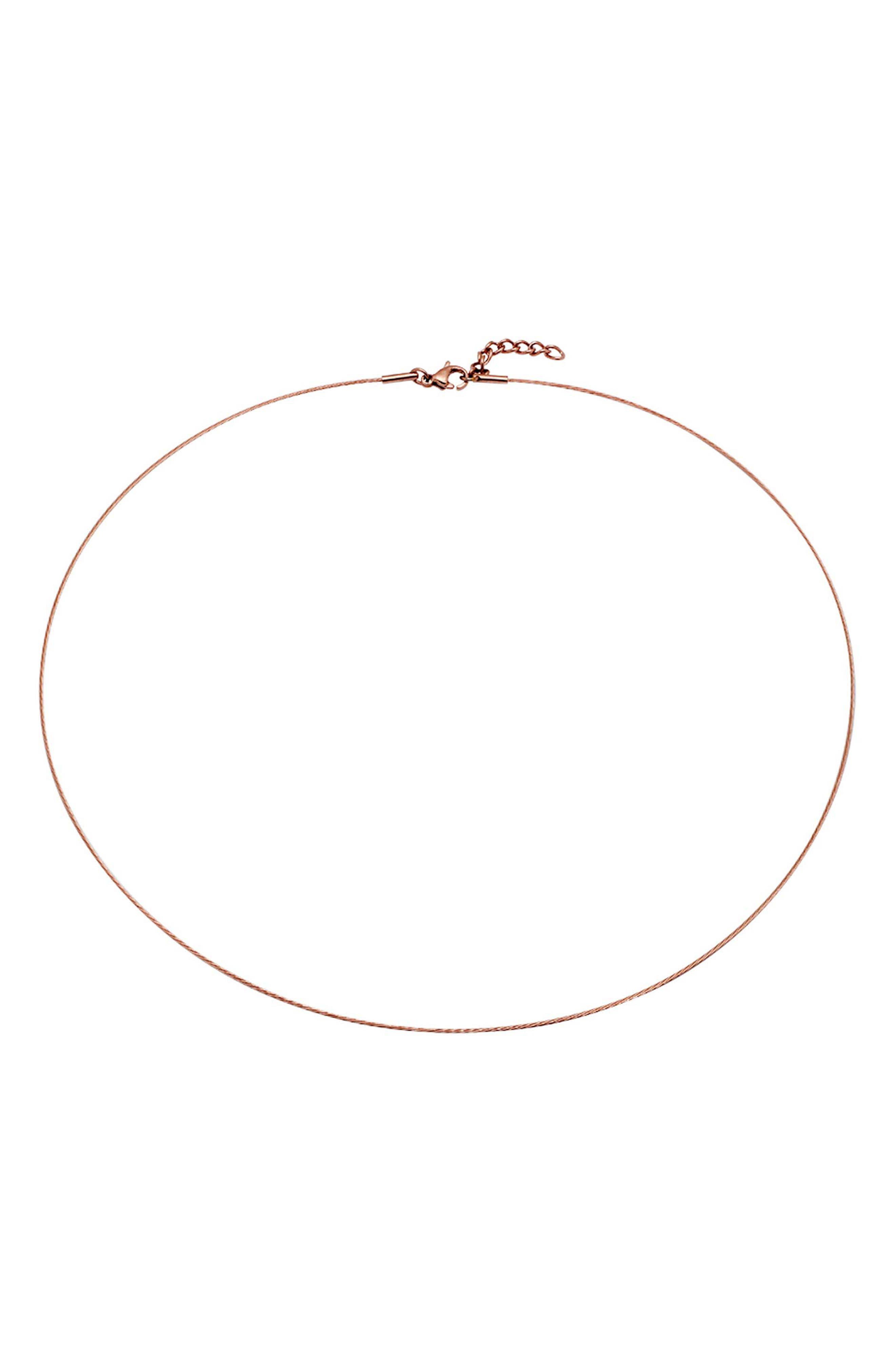 18k Rose Gold Plated Collar Necklace