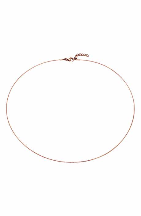 18k Rose Gold Plated Collar Necklace