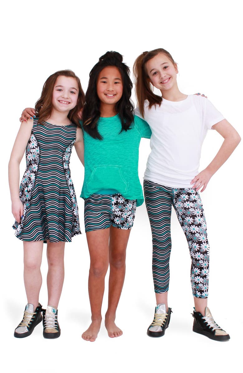 CHOOZE 'Splits' Mixed Print Shorts, Alternate, color, 