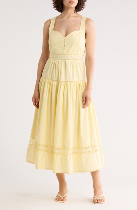 Cotton Poplin Midi Dress