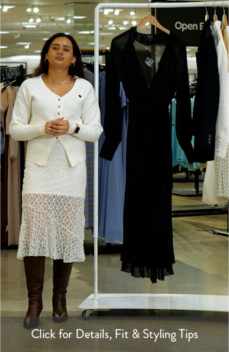 Kassia Ruffle Long Sleeve High/Low Maxi Dress, sales video thumbnail