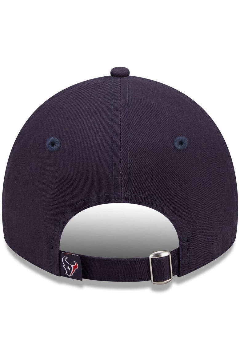 Women's New Era Navy Houston Texans Script 9TWENTY Adjustable Hat, Alternate, color, Navy
