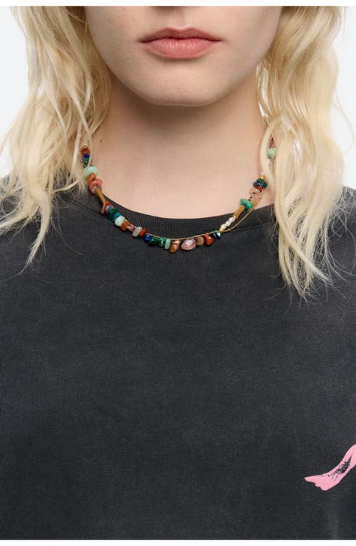 Bimba Y Lola Stone-embellished Double-layer Necklace In Multi