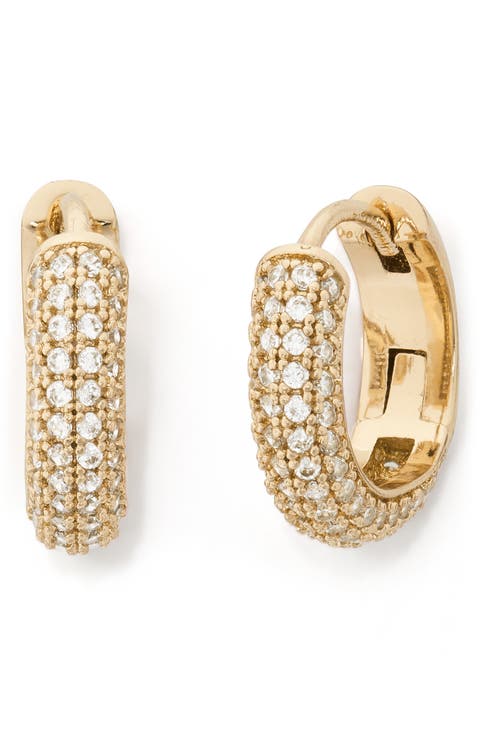 kate spade new york Large Bauble Hoop  ピアス kate spade - Adore-ables - Glitter Huggie Hoop Earrings