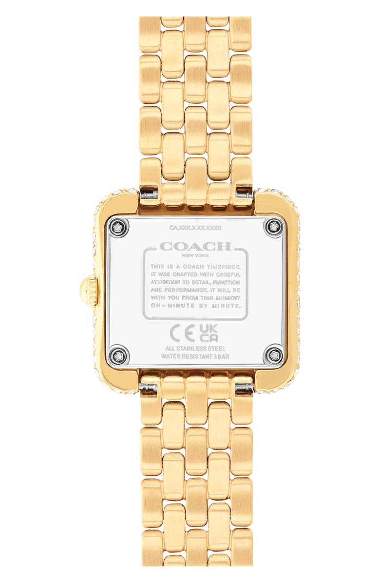 COACH Cass Bracelet Watch, 22mm, Alternate, color, Gold