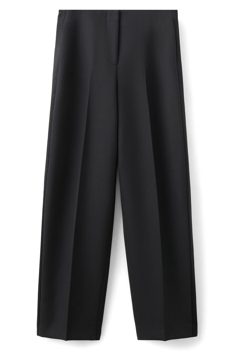x Kaia Gerber Wool Blend Dress Pants, Main, color, BLACK