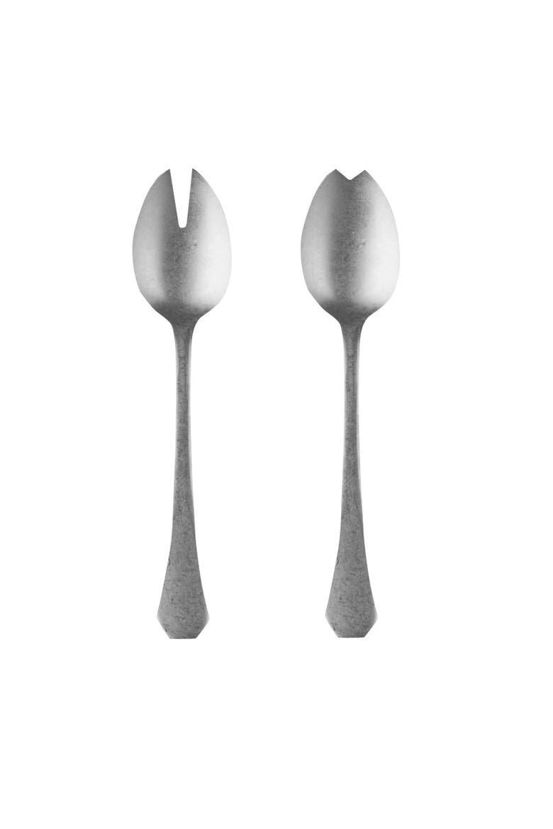 Moretto Salad Serving Set - 2 Pieces, Main, color, Pewter Silver