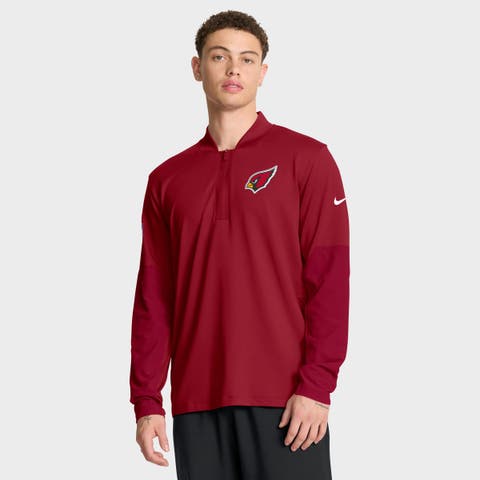 Men's Nike Cardinal Arizona Cardinals Sideline Dri-FIT Half-Zip Pullover