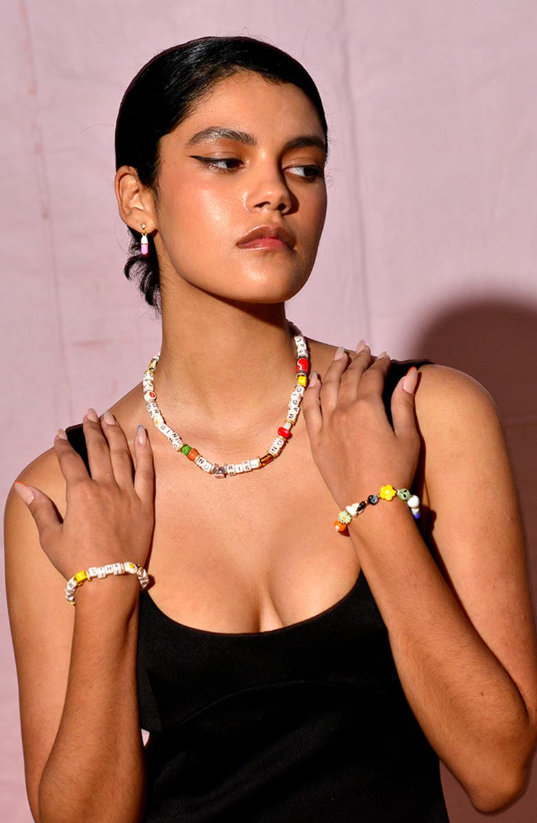 Venessa Arizaga No Risk, No Magic Bracelet, Alternate, color, White