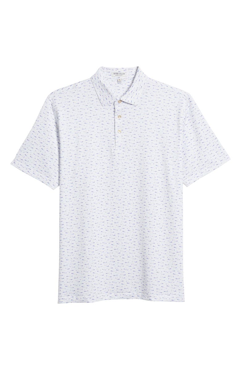Peter Millar Cypress Boat Print Jersey Performance Polo, Alternate, color, 