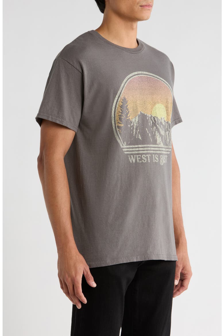 West is Best Graphic T-Shirt, Alternate, color, CHARCOAL