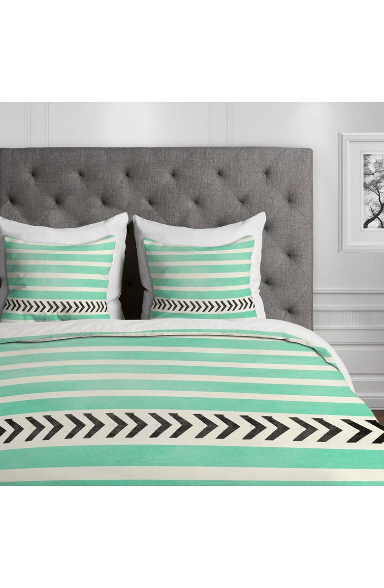 Deny Designs 'Mini Stripes & Arrows' Duvet Cover Set, Alternate, color, 