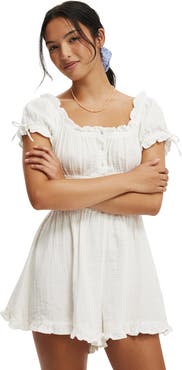 Cotton On Women's Sadie Button Through Playsuit