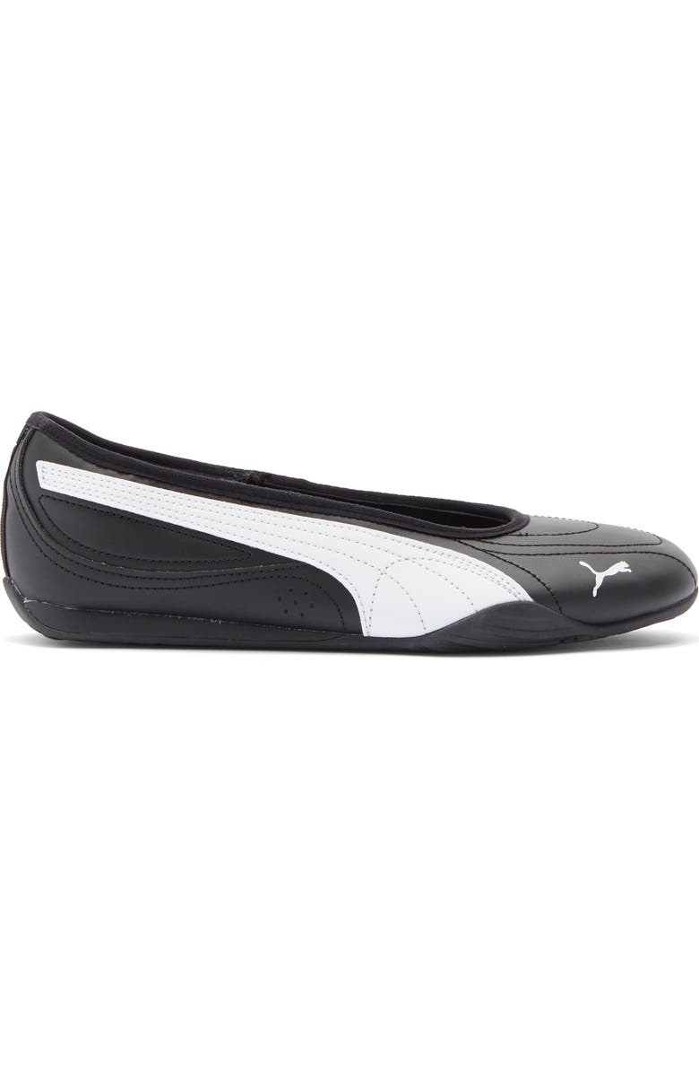 PUMA Catch Soleil Ballerina Flat, Alternate, color, Puma Black/ Puma White