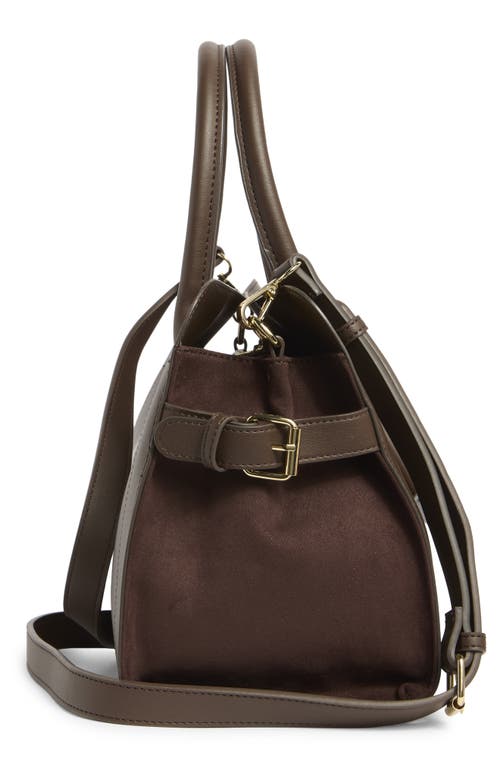 Nanette Lepore Quentin East/west Triple Section Satchel Bag In Brown