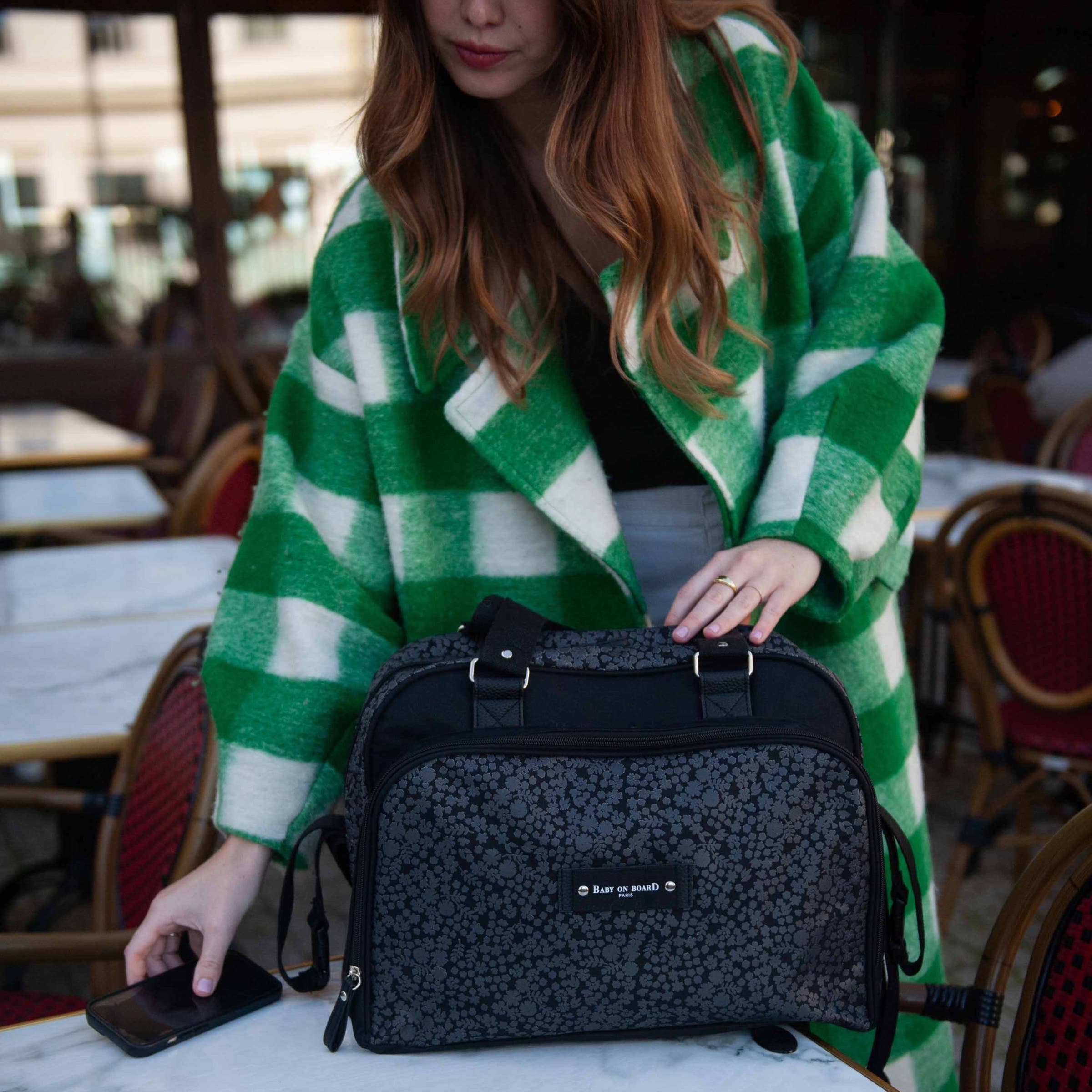 Baby on Board Simply Diaper Bag, Alternate, color, Liberty Black Floral