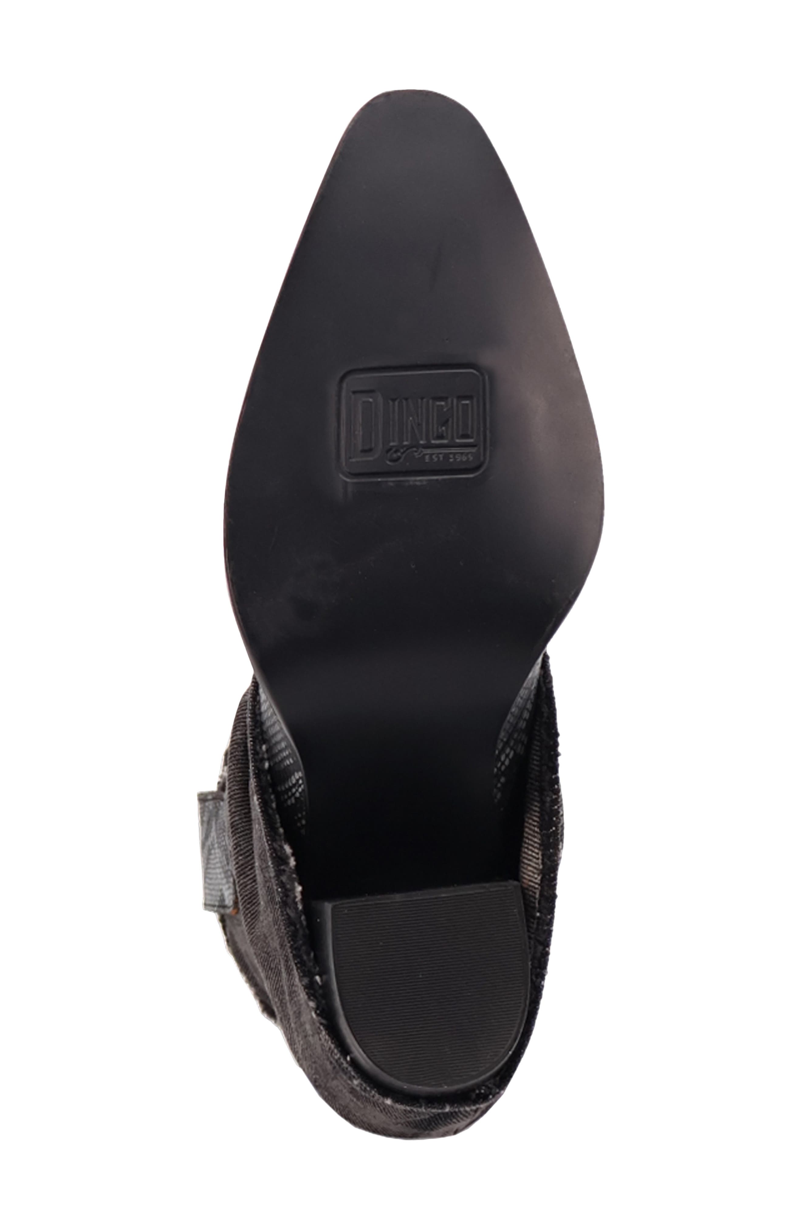 Dingo Denim Dream Western Boot, Alternate, color, Black